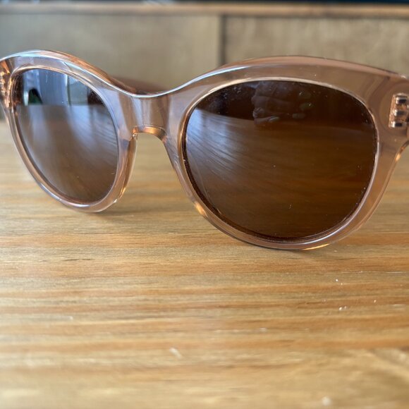 Anine Bing Brown Sunglasses with Leather Case - Picture 3 of 8